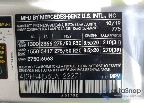 2020 Mercedes-Benz Gle 350 from USA, damaged, VIN 4JGFB4JB6LA122271